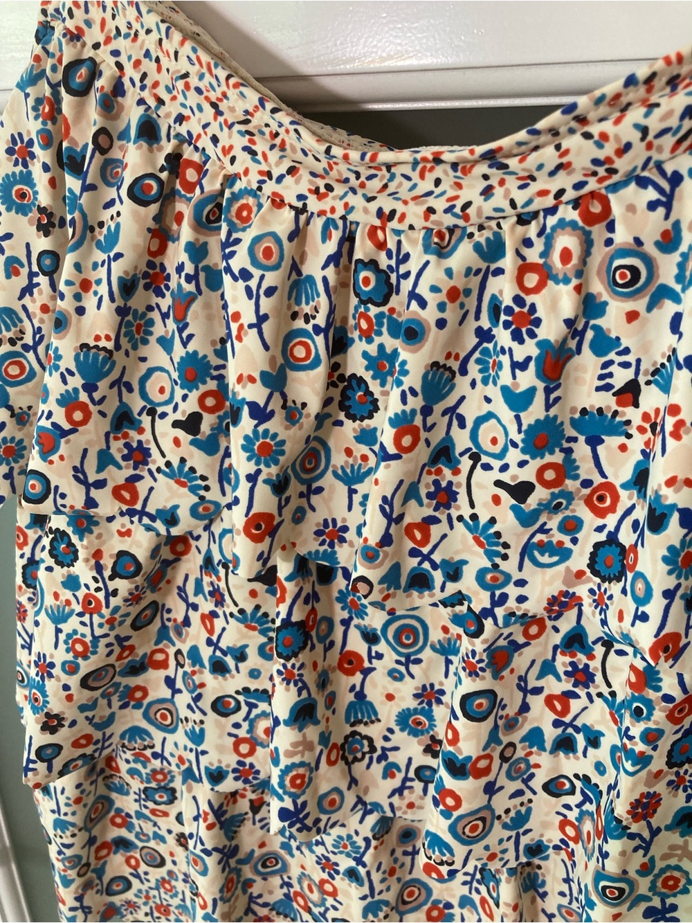 Marc Jacobs FLORAL FRUTTI Ruffled Tier Tankini Top and Matching Skirt - M - Picture 3 of 16